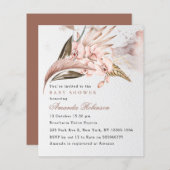 Budget Terracotta Pampas Baby shower (Voorkant / Achterkant)