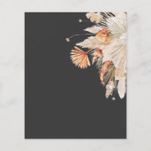 budget terracotta pampas gras save the date flyer (Achterkant)