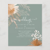 BUDGET Terracotta Pampas Grass Tropical Weddenscha (Voorkant)