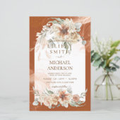 BUDGET Terracotta Pampas Grass Wedding (Staand voorkant)