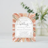 BUDGET Terracotta Pampasgras Tropische Bruiloft (Staand voorkant)