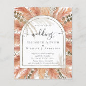 BUDGET Terracotta Pampasgras Tropische Bruiloft (Voorkant)