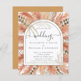 BUDGET Terracotta Pampasgras Tropische Bruiloft