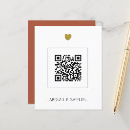 Budget Terracotta QR Code All in One Weddenschap