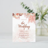 BUDGET Terracotta Roos Pampas grass Floral Wedding (Staand voorkant)