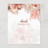 BUDGET Terracotta Roos Pampas grass Floral Wedding (Achterkant)