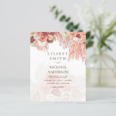 BUDGET Terracotta Roos Pampas grass Floral Wedding (Staand voorkant)