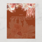 BUDGET Terracotta Roos Pampas grass Floral Wedding (Achterkant)