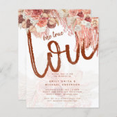 BUDGET Terracotta Roze Pampasgras Bloem Bruiloft (Voorkant / Achterkant)