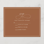 Budget Terracotta RSVP Flyer (Voorkant)