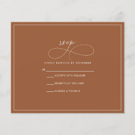 Budget Terracotta RSVP Flyer