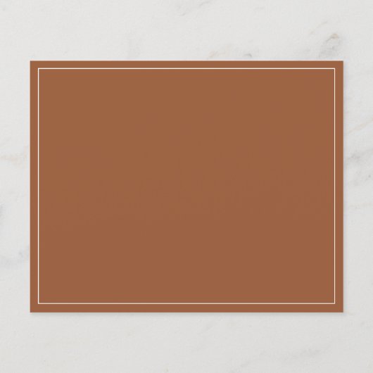 Budget Terracotta RSVP Flyer (Achterkant)