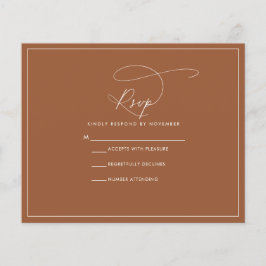 Budget Terracotta RSVP Flyer