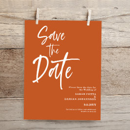 Budget Terracotta Save the date Kaart