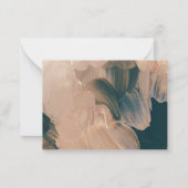 budget Terracotta schilderachtig trouw-R.S.V.P-ant Notitiekaartje (Achterkant)