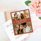 Budget Terracotta Script Foto Save The Date