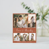 Budget Terracotta Script Weddenschap Hartelijk dan (Staand voorkant)