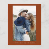 Budget Terracotta sparen de Datum Boho Foto (Voorkant)