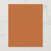 Budget Terracotta Trouw Uitnodiging Flyer (Achterkant)