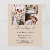 Budget Terracotta Uitnodiging tot het trekken van  Flyer (Achterkant)