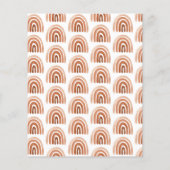 Budget Terracotta Waterverf Rainbow Baby shower (Achterkant)
