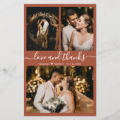 Budget Terracotta Wedding Collage Hartelijk dank (Voorkant)