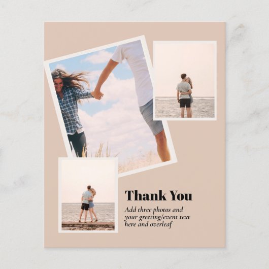BUDGET THANK YOU Fotocollage Modern Flyer (Voorkant)