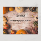 Budget Thanksgiving diner feast Pompoen Flyer (Achterkant)