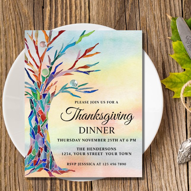 Budget Thanksgiving Dinner Invitation (Creator heeft geüpload)