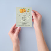 Budget Thanksgiving Duo Pompoen Diner Olijf Flyer (Hand)