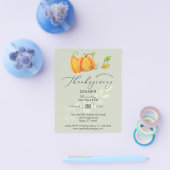 Budget Thanksgiving Duo Pompoen Diner Olijf Flyer (Enkel)