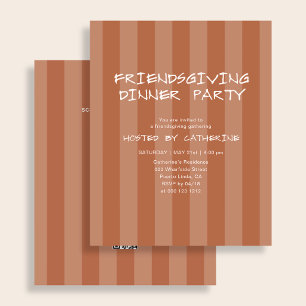 Budget Thanksgiving Friendsgiving dinerfeest Flyer