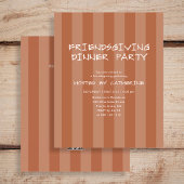 Budget Thanksgiving Friendsgiving dinerfeest Flyer