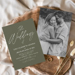 Budget The Wedding of Sage Green Photo Elegant Flyer<br><div class="desc">Budget The Wedding of Sage Green Wedding Spring of Summer Wedding Photo of Afbeelding Invitations - bevat prachtige en elegante scripttypografie met een moderne,  eenvoudige en klassieke kleur voor de speciale dag van de bruiloft.</div>