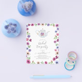 Budget Theepot Bloemen Vrijgezellenfeest Thee Uitn Flyer (Enkel)