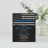 Budget Thin Blue Line Law Enforcement Afstuderen (Staand voorkant)
