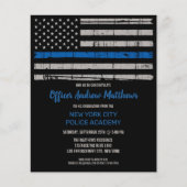 Budget Thin Blue Line Law Enforcement Afstuderen (Voorkant)