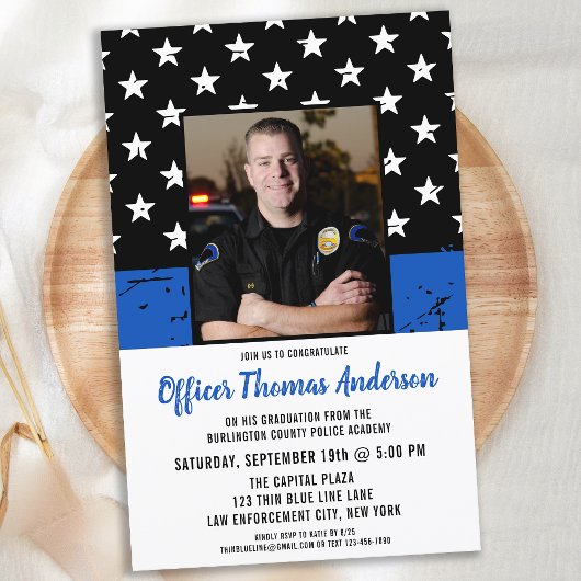 Budget Thin Blue Line Photo Police Afstuderen