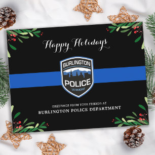 Budget Thin Blue Line Police Department - Kerstmis