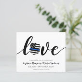 Budget Thin Blue Line Police Thormed Wedding (Staand voorkant)