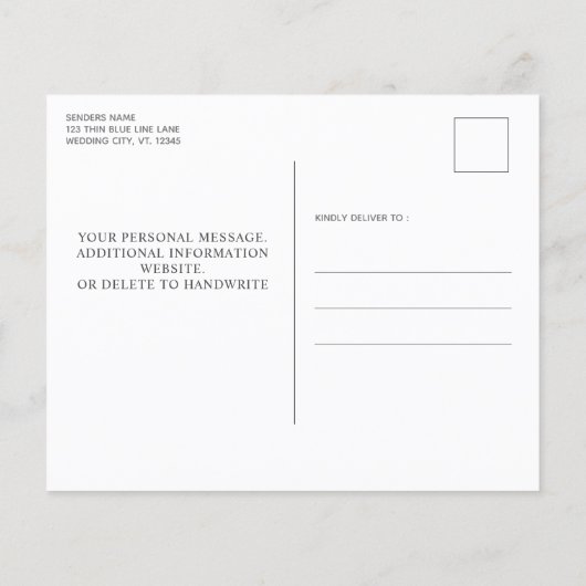 Budget Thin Blue Line Police Thormed Wedding (Achterkant)