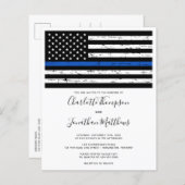 Budget Thin Blue Line Police Weddenschap (Voorkant / Achterkant)