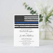 Budget Thin Blue Line Police Weddenschap (Staand voorkant)