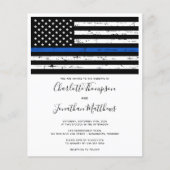 Budget Thin Blue Line Police Weddenschap (Voorkant)