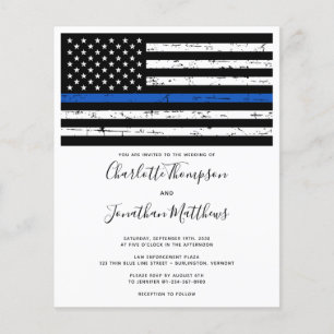 Budget Thin Blue Line Police Weddenschap