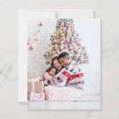 Budget Tidings Great Joy Kerstfoto (Achterkant)