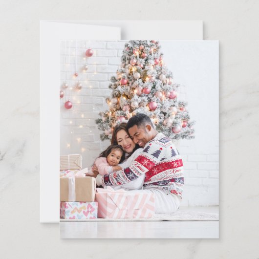 Budget Tidings Great Joy Kerstfoto (Achterkant)