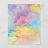 Budget Tie Dye Waterverf Art Kleurrijke Bruiloft (Achterkant)