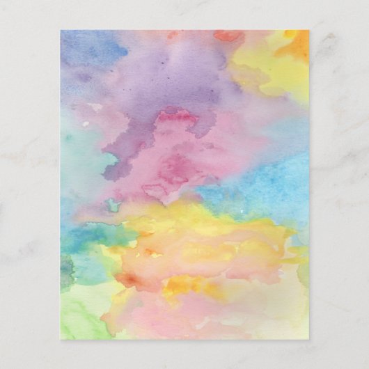 Budget Tie Dye Waterverf Art Kleurrijke Bruiloft (Achterkant)