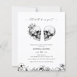 BUDGET Til Death Gothic Skull Zwart Vrijgezellenfe